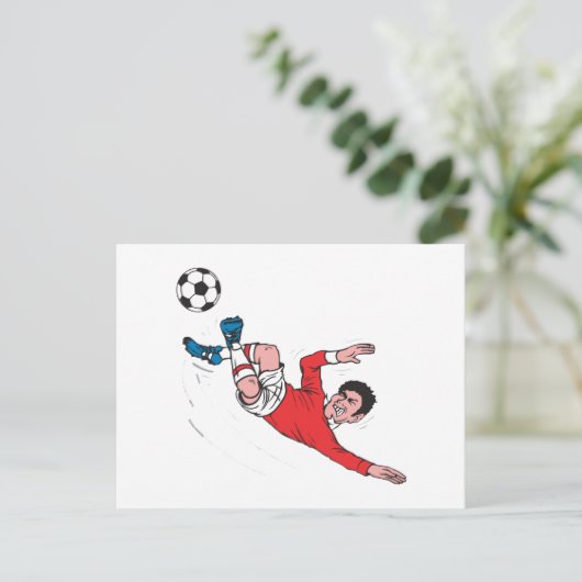Helluva Voetbal Kick Briefkaart (Staand voorkant)