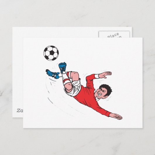 Helluva Voetbal Kick Briefkaart (Voorkant / Achterkant)