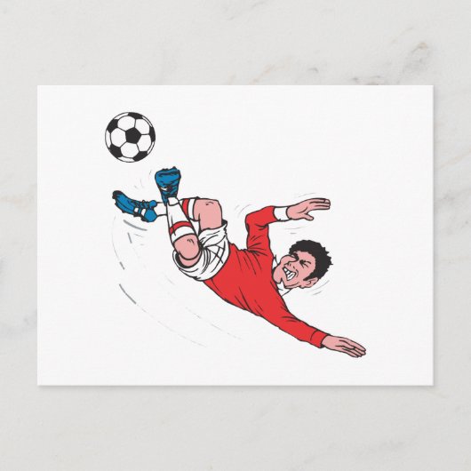 Helluva Voetbal Kick Briefkaart (Voorkant)