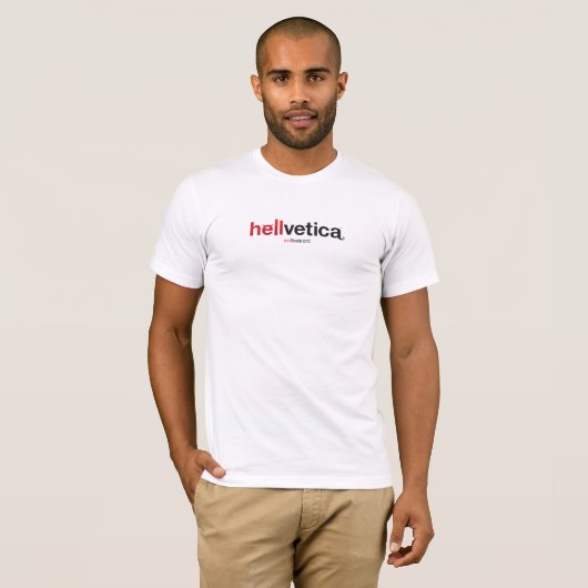 Hellvetica – Horizontaal logo T-shirt (Voorkant volledig)