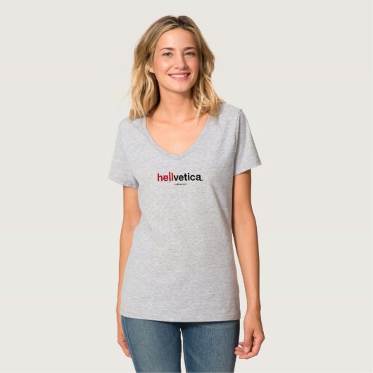Hellvetica – Horizontaal logo T-shirt (Voorkant volledig)