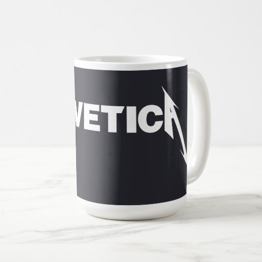 HELLvetica-mok Koffiemok (Voorkant rechts)