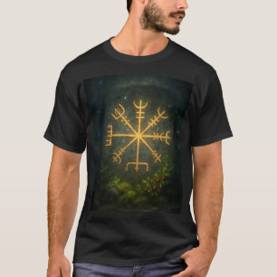 Helm der Awe Aegishjalmur Noorse Beschermende Symb T-shirt