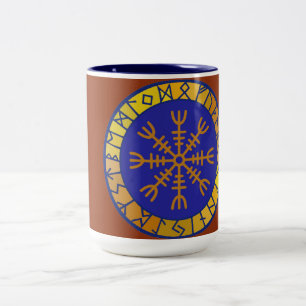 Helm der Awe Keramische Drinkbeker Tweekleurige Koffiemok