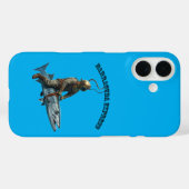 Helm Diver Rijden op een Barracuda Fish URM Case-Mate iPhone Case (Achterkant (horizontaal))