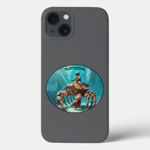 Helm Diver Rijden op een Giant Crab URM Case-Mate iPhone Case