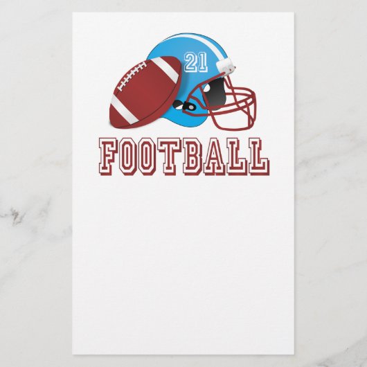 helm en bal van football flyer (Achterkant)