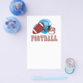 helm en bal van football flyer (Enkel)