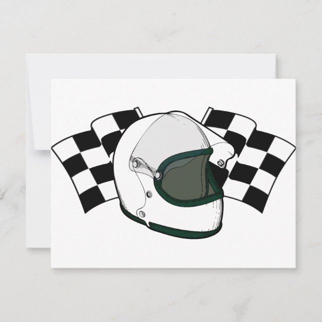 Helm en vlaggen (Voorkant)