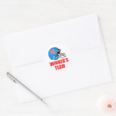 helm football ronde sticker (Envelop)