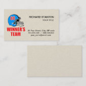 helm football visitekaartje (Voorkant / Achterkant)