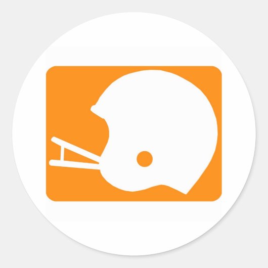 helm logo ronde sticker (Voorkant)