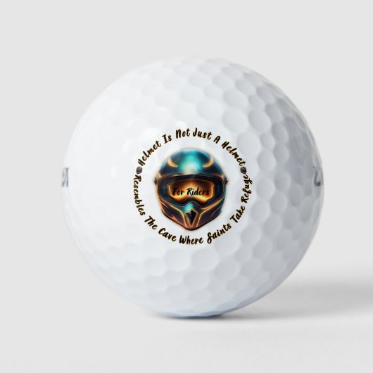 Helm niet alleen helm lijkt op de grot 1 golfballen (Voorkant)