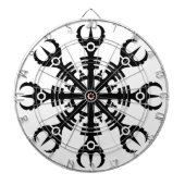 Helm of awe - Aegishjalmur No.2 (zwart) Dartbord (Voorkant)