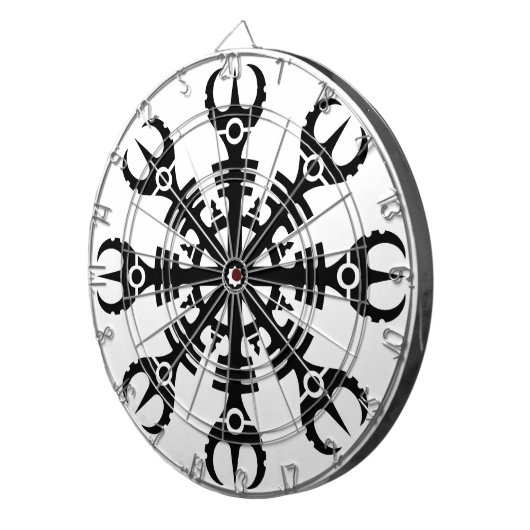 Helm of awe - Aegishjalmur No.2 (zwart) Dartbord (Voorkant Rechts)