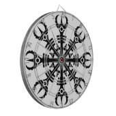 Helm of awe - Aegishjalmur No.2 (zwart) Dartbord (Voorkant Links)