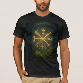 Helm of Awe Aegishjalmur Norse Protective Symbol   T-shirt