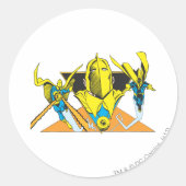 Helm of Fate Ronde Sticker (Voorkant)