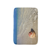 Helm Shell in Tropische lagune| Cassis Rufa Badmat (Voorkant Verticaal)