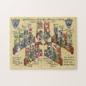 "Helm Show" Heraldry Legpuzzel (Horizontaal)