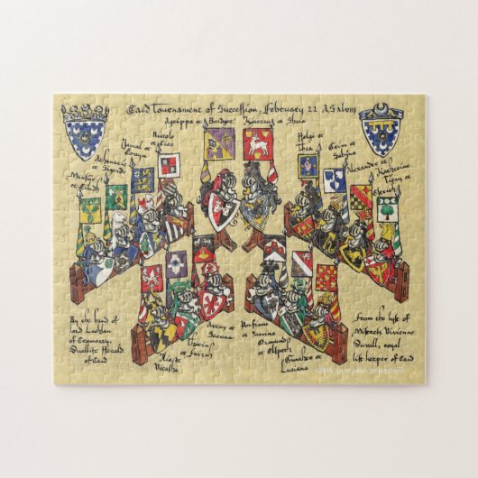 "Helm Show" Heraldry Legpuzzel (Horizontaal)