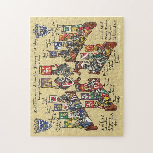 "Helm Show" Heraldry Legpuzzel (Verticaal)