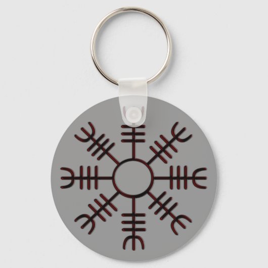 Helm van Awe Red Glow Sleutelhanger (Voorkant)