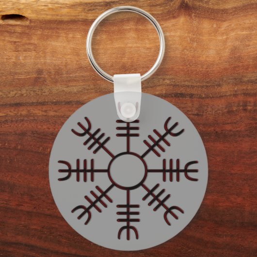 Helm van Awe Red Glow Sleutelhanger (Voorkant)