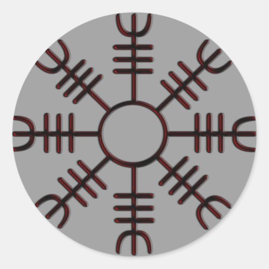 Helm van Awe Red Glow Sticker (Voorkant)