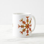 Helm van ontzag Noors Vikingsymbool Koffiemok (Voorkant rechts)