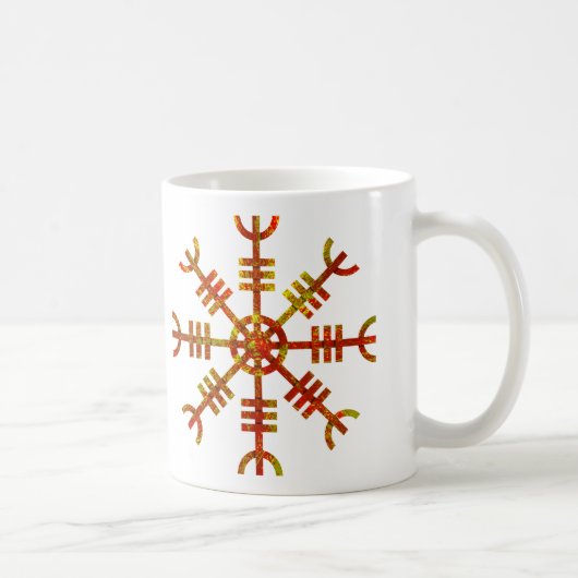 Helm van ontzag Noors Vikingsymbool Koffiemok (Rechts)