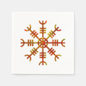 Helm van ontzag Noors Vikingsymbool Servet (Voorkant)