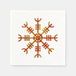 Helm van ontzag Noors Vikingsymbool Servet