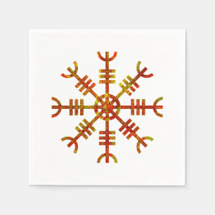 Helm van ontzag Noors Vikingsymbool Servet