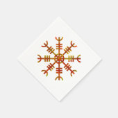 Helm van ontzag Noors Vikingsymbool Servet (Hoek)