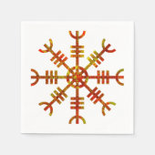 Helm van ontzag, oud Vikingontwerp Servetten (Voorkant)