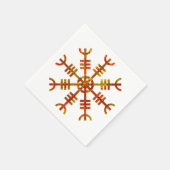 Helm van ontzag, oud Vikingontwerp Servetten (Hoek)