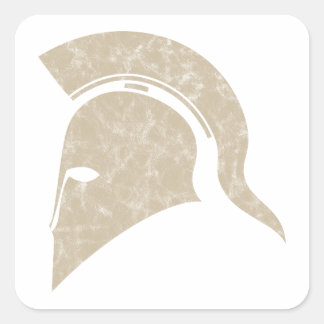 helm vierkante sticker