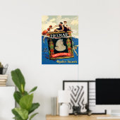 Helmar Turks sigaretten Art Deco Add Poster (Thuiskantoor)