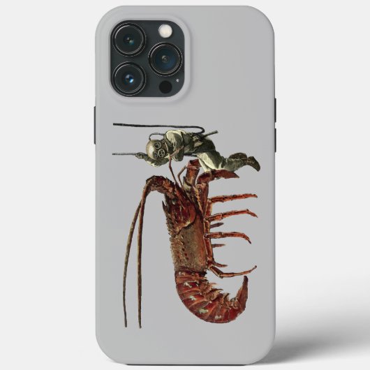 Helmduiker Waarnemend een Giant Lobster Case-Mate iPhone Case (Achterkant)