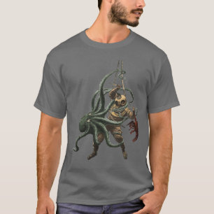  Helmen Diver met een Lobster en een Octopus T-shirt