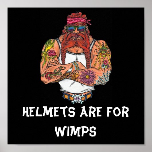 Helmen zijn voor wimpers poster (Voorkant)