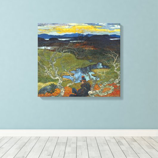 Helmer Osslund Spring Evening Behind Kiruna Canvas Afdruk (Insitu (Houten vloer))