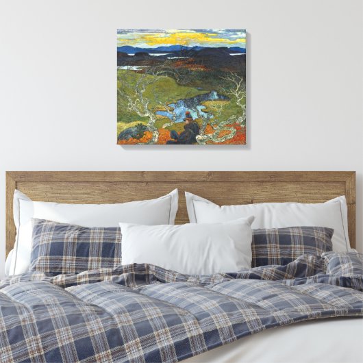 Helmer Osslund Spring Evening Behind Kiruna Canvas Afdruk (Insitu (Slaapkamer))