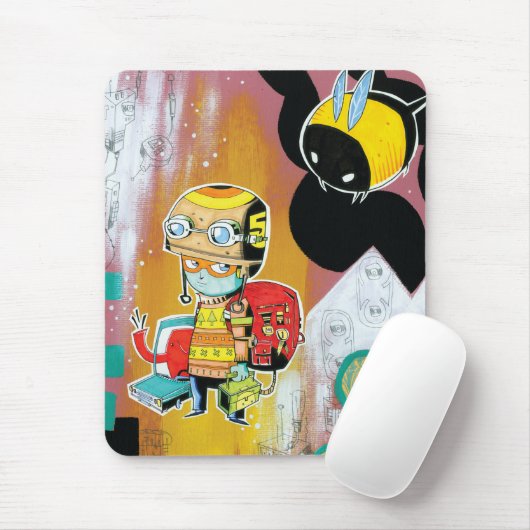 Helmet Boy Mousepad Muismat (Met muis)