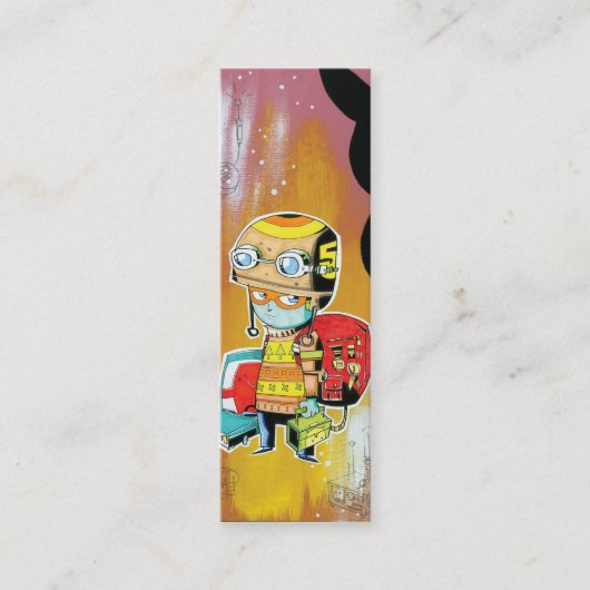 Helmet Boy Profile Card Mini Visitekaartje (Voorkant)