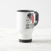 Helmet Brain Damage Funny Quad ATV Travel Mug Reisbeker (Voorkant rechts)
