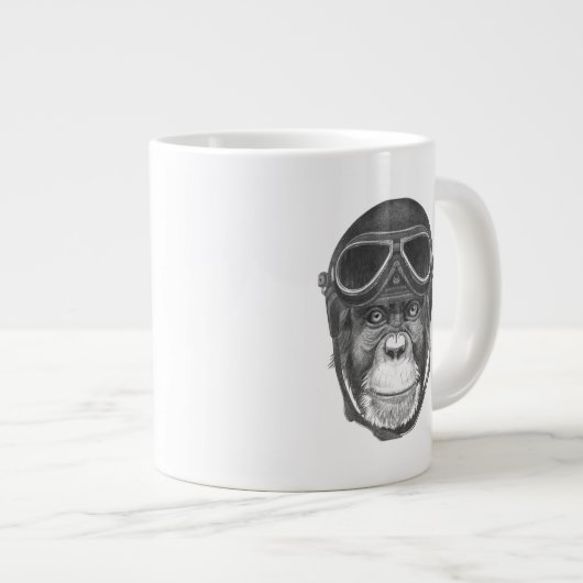  Helmet Chimpansee Grote Koffiekop (Voorkant rechts)