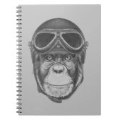 Helmet Chimpansee Notitieboek (Voorkant)