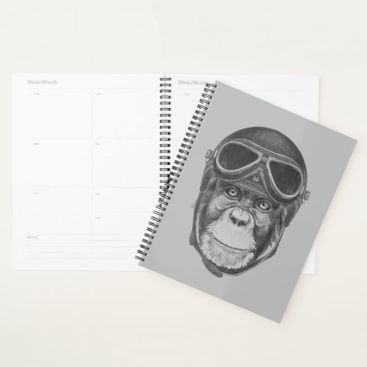 Helmet Chimpansee Planner (Display)